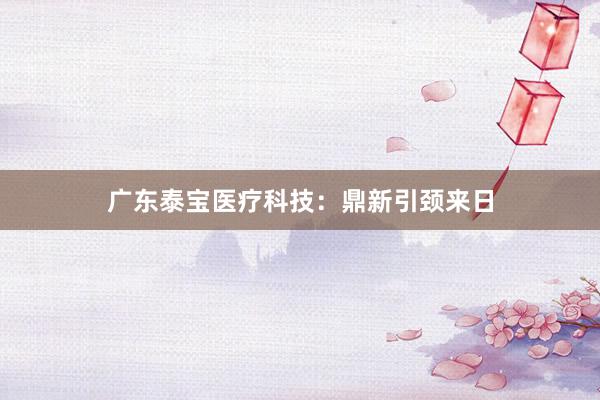 广东泰宝医疗科技：鼎新引颈来日